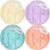 FARMOGA Bath Loofah Sponge Body Scrubber Shower Sponge Exfoliating Mesh Pouf Shower Ball Bath Sponges for Women and Men Bathing Accessories (4Pack 50G Colorful)