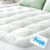 Ultra Soft Queen Size Mattress Topper – Viscose Made from Bamboo Pillow Top Mattress Pad for Back Pain Relief – Naturally Cooling for Hot Sleepers, Green