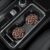 4 Pack Car Coasters, 2.75inch Leopard Print Cup Holder Coasters for Car, Neoprene Cup Pad Mat Coaster for Cup Holders for Women