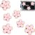 Frienda 6 Pcs Daisy Vent Clips for Car, 3/3.3 cm, Pink