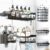NESOMI Shower Caddy Adhesive Shower Organizer 7-Pack, Rustproof Stainless Steel Bathroom Shelves, Large Capacity No-Drill Rack Storage Accessories with Soap Dish Toothbrush Holder &24 Hooks Home Decor