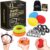 roygra Grip Strength Trainer (8 Pack), Forearm Strengthener, Stress Balls for Adults, Hand Strengthening Devices, Wrist Finger Strengthener, Physical Therapy Exercise Equipment, Golf Baseball Climbing