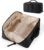 BAGSMART Puffy Travel Makeup Bag Toiletry Bag for Women, Black