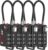 TSA Approved Cable Luggage Locks, Re-settable Combination with Alloy Body