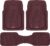 Motor Trend FlexTough Floor Mats for Cars, Burgundy Deep Dish All-Weather Car Mats, Waterproof Trim-To Fit Automotive Cars Trucks SUV, Universal Liner Accessories