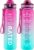 QLUR Water Bottle with Straw, 32oz Sports Water Bottles with Time Marker