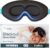 MyHalos® Sleep Mask – 3D Blackout Eye Mask for Women & Men, Side Sleepers, Zero Pressure Memory Foam Eyelash Friendly, Breathable,Award-Winning Sleep Aid for Travel (Black, 1 Count (Pack of 1)
