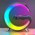 Smart Wireless Charging Alarm Clock with Bluetooth Speaker, App Controlled Bedside Lamp Table Light and Night Light, Bedroom Home Decor, Gift for Girls Boys and Family for Birthday Christmas (Black)