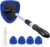 AstroAI Windshield Cleaner Tool, Car Interior Detailing Cleaning Kit with Extendable Handle and 4 Upgraded High-Density Reusable Microfiber Pads, Auto Glass Wiper Brush Kit for Cars, Blue, 15.9in-21in
