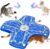 Interactive Cat Toys for Indoor Cats,[Newly Upgraded] Rechargeable Touch Activated Hide and Seek Kitten Toys for Bored Indoor Adult Cats with Fluttering (Blue)