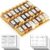 SpaceAid Bamboo Spice Drawer Organizer with 24 Spice Jars, 378 White Minimalist Spice Labels, 3 Tier Seasoning Rack Tray Insert for Kitchen Drawers, 15″ Wide x 15″ Deep x 2.6″ Tall