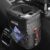 HOTOR Car Trash Can with Lid and Storage Pockets – 100% Leak-Proof Organizer, Waterproof Garbage Can, Multipurpose Trash Bin for Car, 2 Gallons, Black