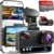 4K+4K Dash Cam Front and Rear, Free 128GB Card Included, 5.8GHz WiFi Dash Camera for Cars, Built-in GPS, G-Sensor, 170°Wide Angle, 3″ IPS Screen, 24H Parking Mode, Support 512GB Max