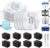 Veken Cat Water Fountain Filters, 8 Pack Replacement Filters