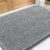 OLANLY Dog Door Mat for Muddy Paws 30×20, Absorbs Moisture and Dirt, Absorbent Non-Slip Washable Doormat, Quick Dry Chenille Mud Mat for Dogs, Entry Indoor Entryway Carpet for Inside Floor, Grey