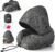 SkytraxComf® Travel Neck Pillow with Hood for Privacy on Long Flights